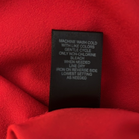 Trixxi Red Spaghetti Strap Sleeveless Dress. Cross Sweetheart Neckline Size S. - Picture 13 of 13